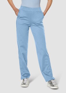 Lounge trousers with elegant satin stripes thumbnail 2