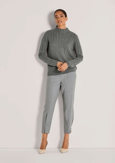 Cashmere stand-up collar jumper thumbnail 3