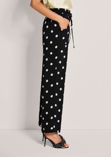 Pantalon à motif pois avec jambes larges thumbnail 5