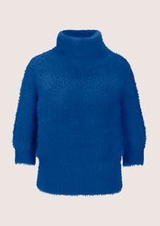 Kurzer Stehkragen-Pullover mit Ballon-Ärmeln thumbnail 7
