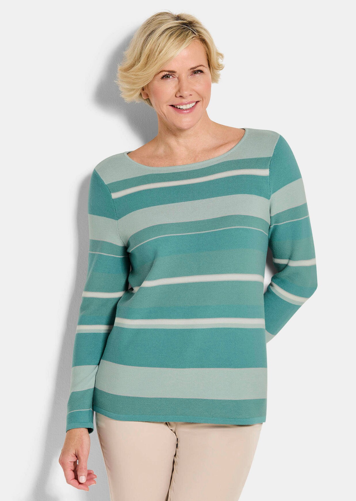 Strickpullover mit Ringelmuster