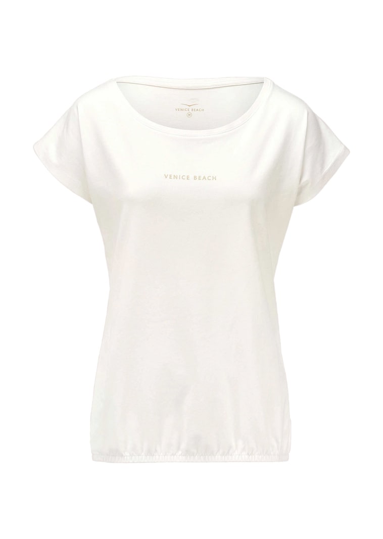 Shirt mit Gummizug am Saum