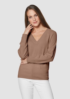 Kaschmir-Pullover mit Rippdetails thumbnail 2