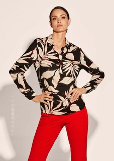 Bluse aus zarter Viskose mit Blütenprint thumbnail 1