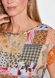 Druckbluse im Patch-Print thumbnail 5