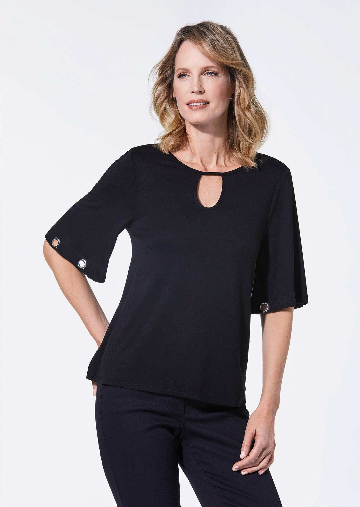 Elegantes Shirt mit Trompetenärmeln