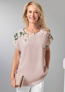 Luchtige blouse van chiffon met een bloemenprint thumbnail 7