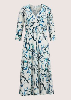 Langes Kleid im Wickel-Look thumbnail 7