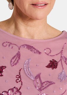 Edles Mesh-Shirt mit Pailletten thumbnail 5