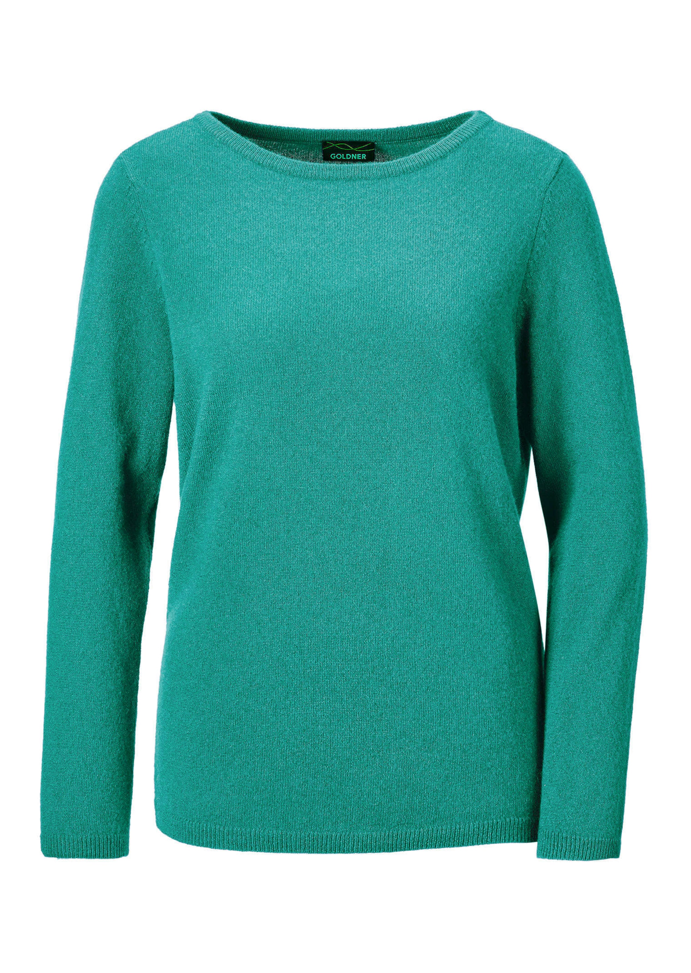 Kaschmirpullover mit U-Boot Ausschnitt