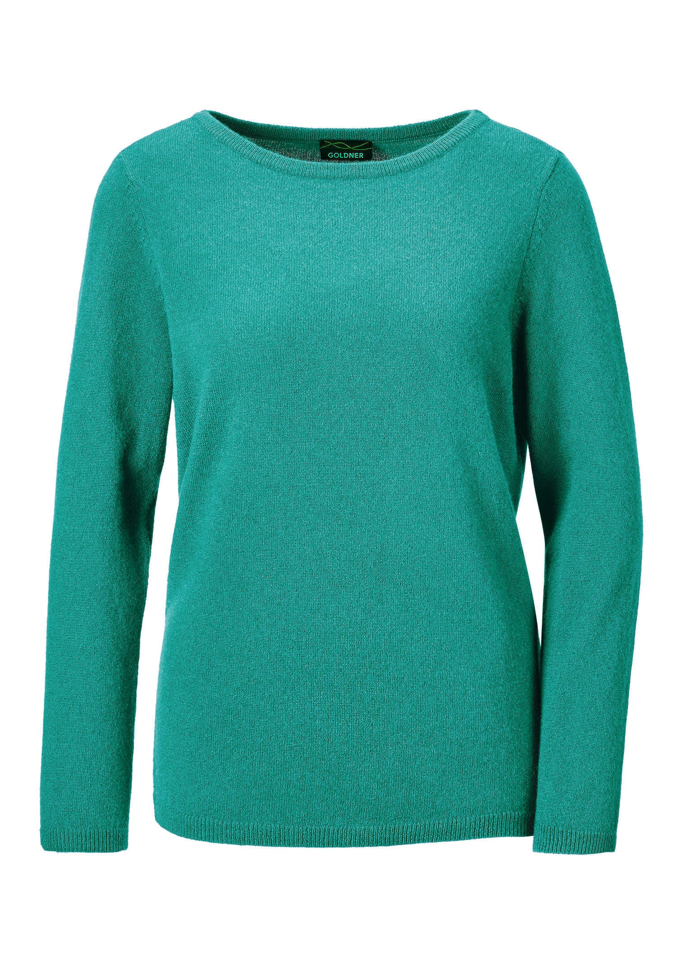 Kaschmirpullover mit U-Boot Ausschnitt