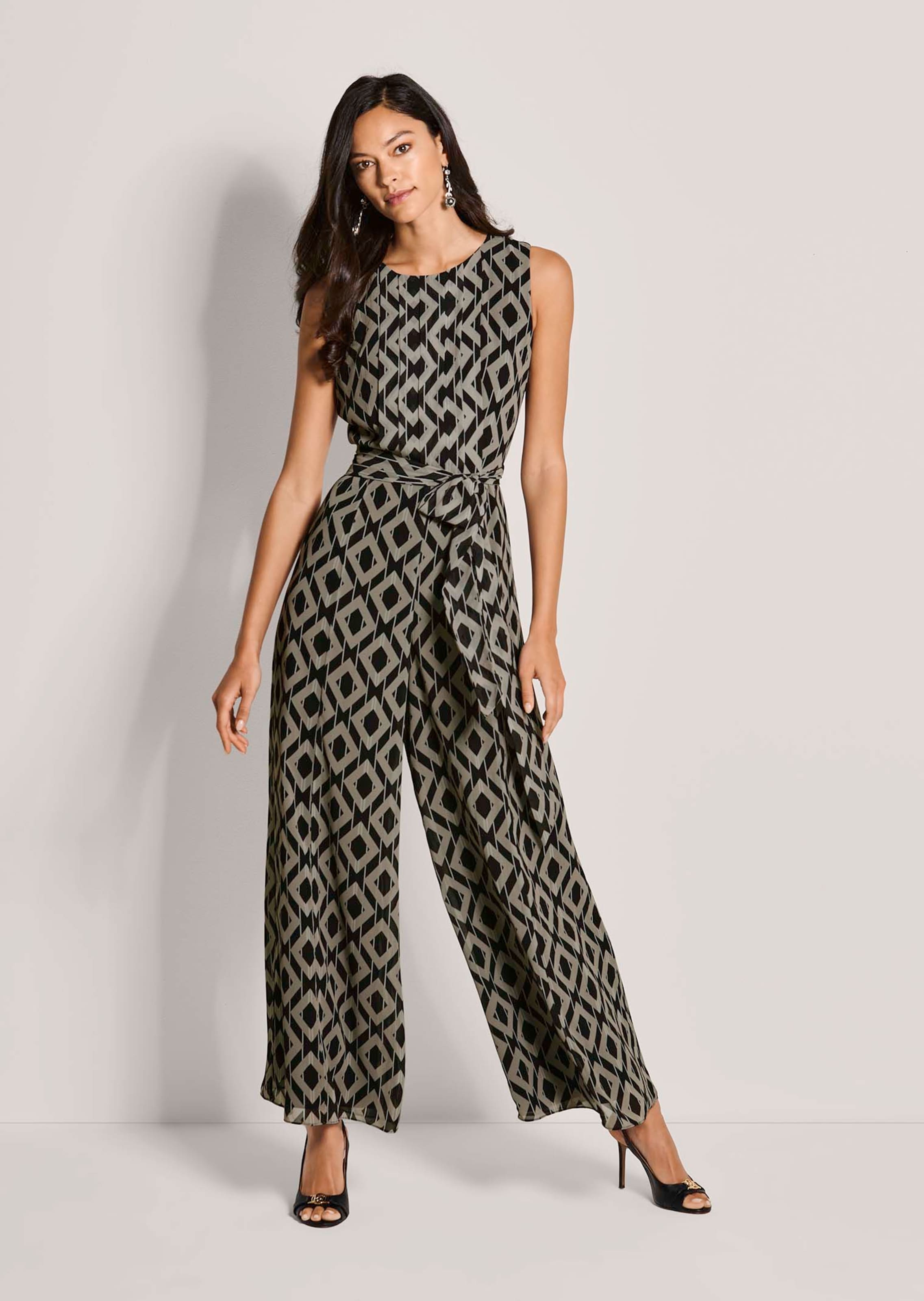 Combi-pantalon sans manches à jambes larges