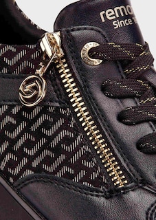 Sneaker mit goldfarbenem Reißverschluss thumbnail 3