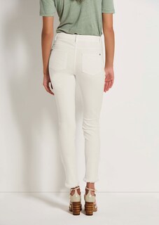 Slim-fit jeans with frayed hem thumbnail 4