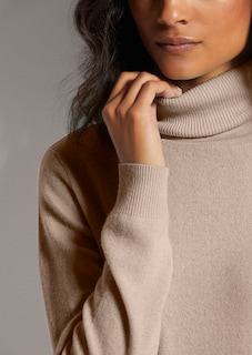 Cashmere roll neck jumper thumbnail 6