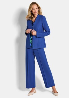 Blazer sans col tailleur en viscose stretch thumbnail 2