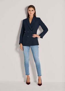 Zweireihiger Longblazer mit Futter thumbnail 3