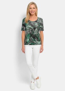 Viskoseshirt mit Palmenprint thumbnail 2