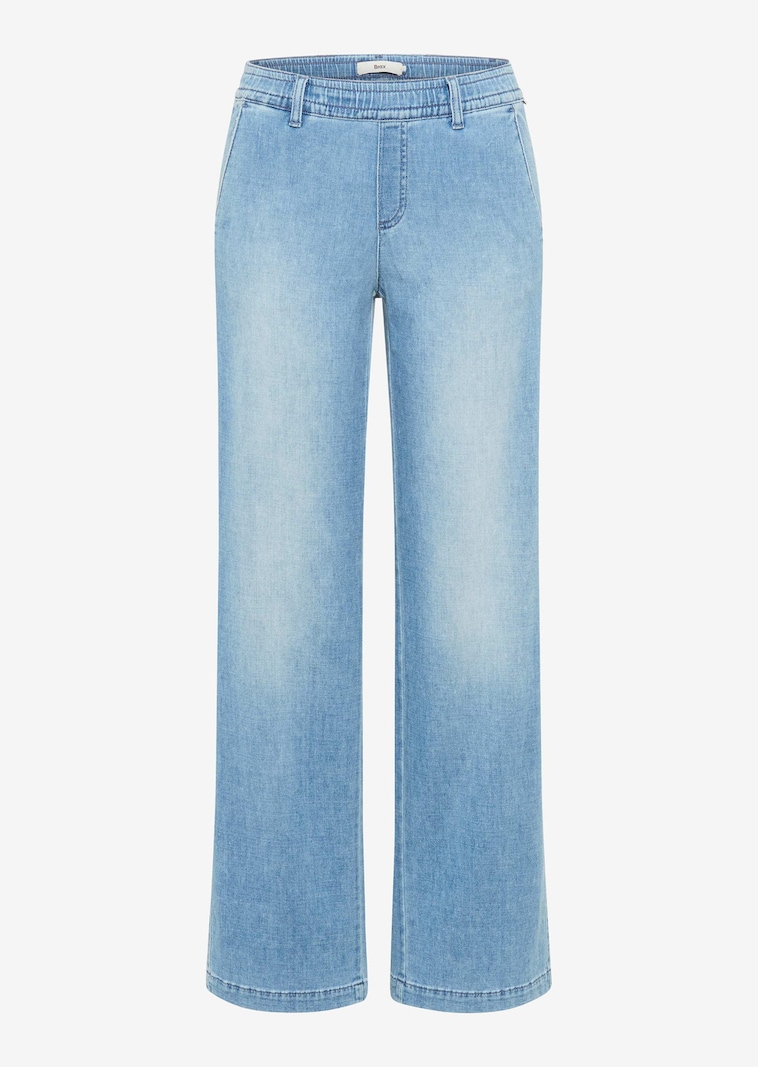 Weite Schlupfhose in leichter Denim-Qualität