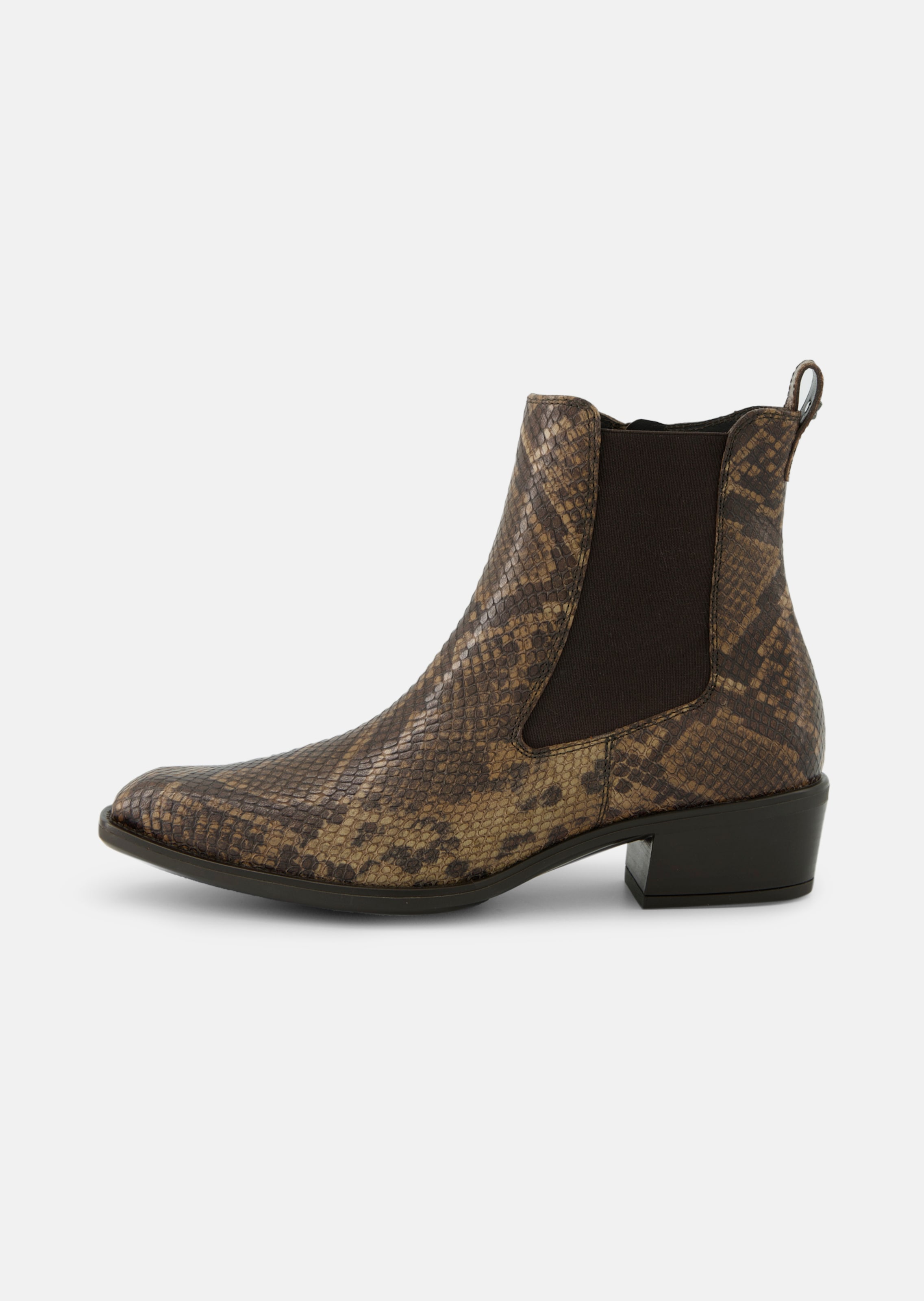 Stiefeletten mit Reptilprägung im Cowboy-Stil