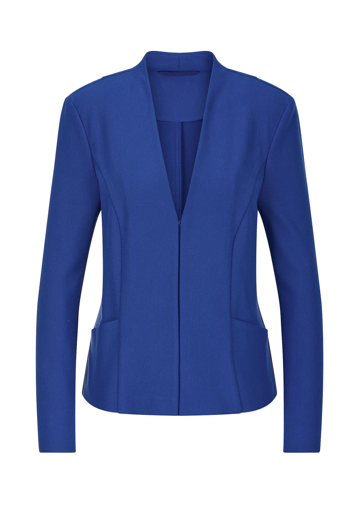 Blazer ohne Revers aus Viskose-Stretch
