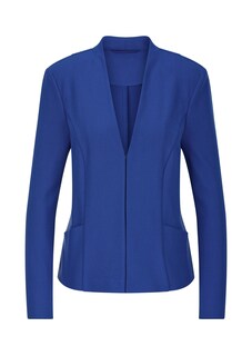 Blazer sans col tailleur en viscose stretch thumbnail 6
