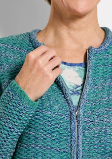 Strickjacke mit verdecktem Reissverschluss thumbnail 5