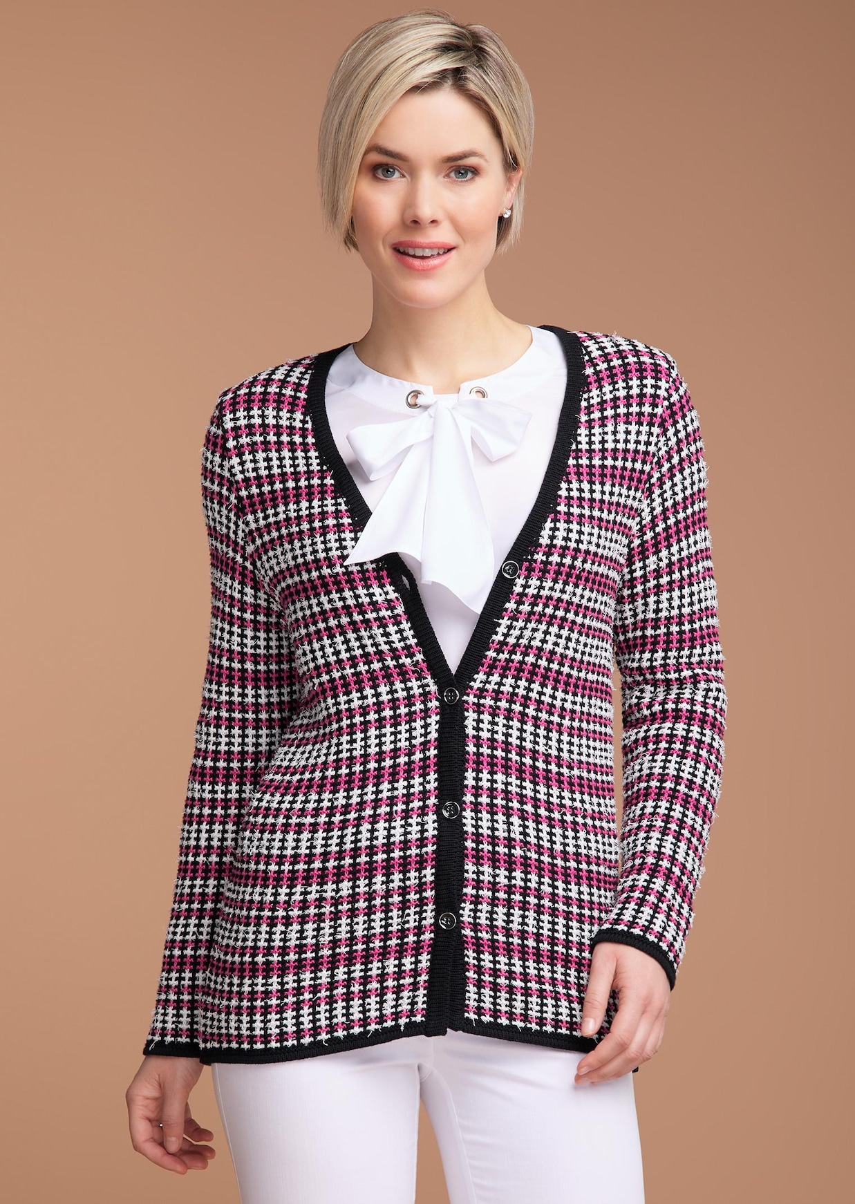 Elegantti kontrastineuloksinen bleiseri