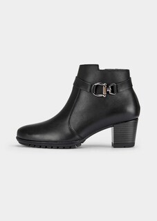 Stiefeletten aus Glattleder mit Zierelement thumbnail 4