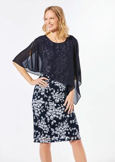 Kleid aus eleganter Spitze mit Chiffonüberwurf thumbnail 1