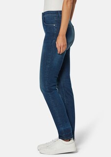 Schlanke Stretch-Jeans mit glanzvollen Nieten thumbnail 5