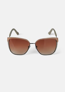 Grandes lunettes de soleil avec monture métallique thumbnail 3