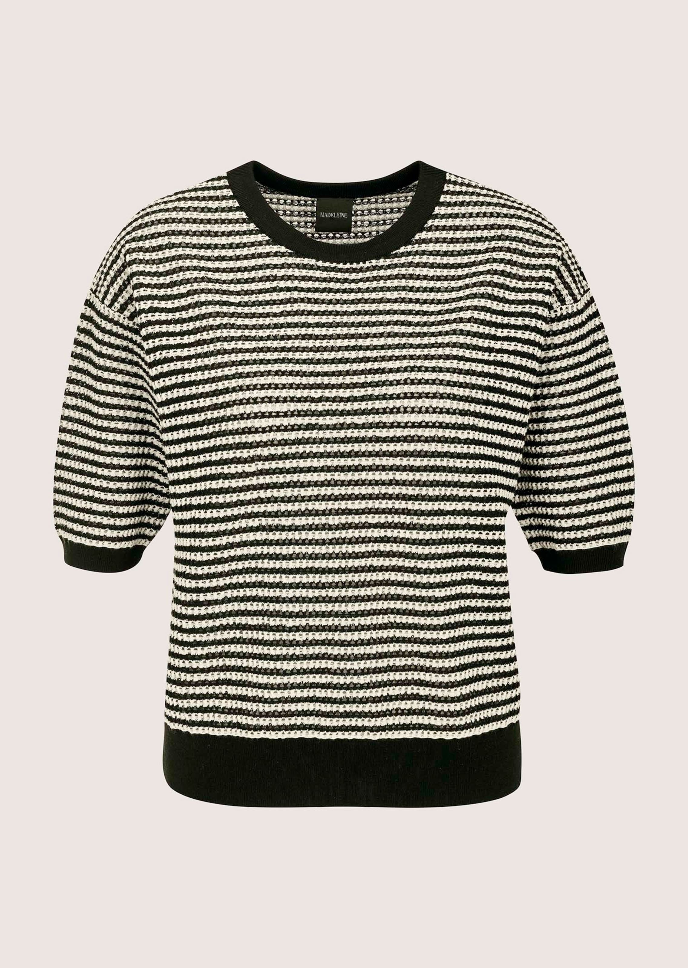 Gestreifter Pullover aus Wollmischung