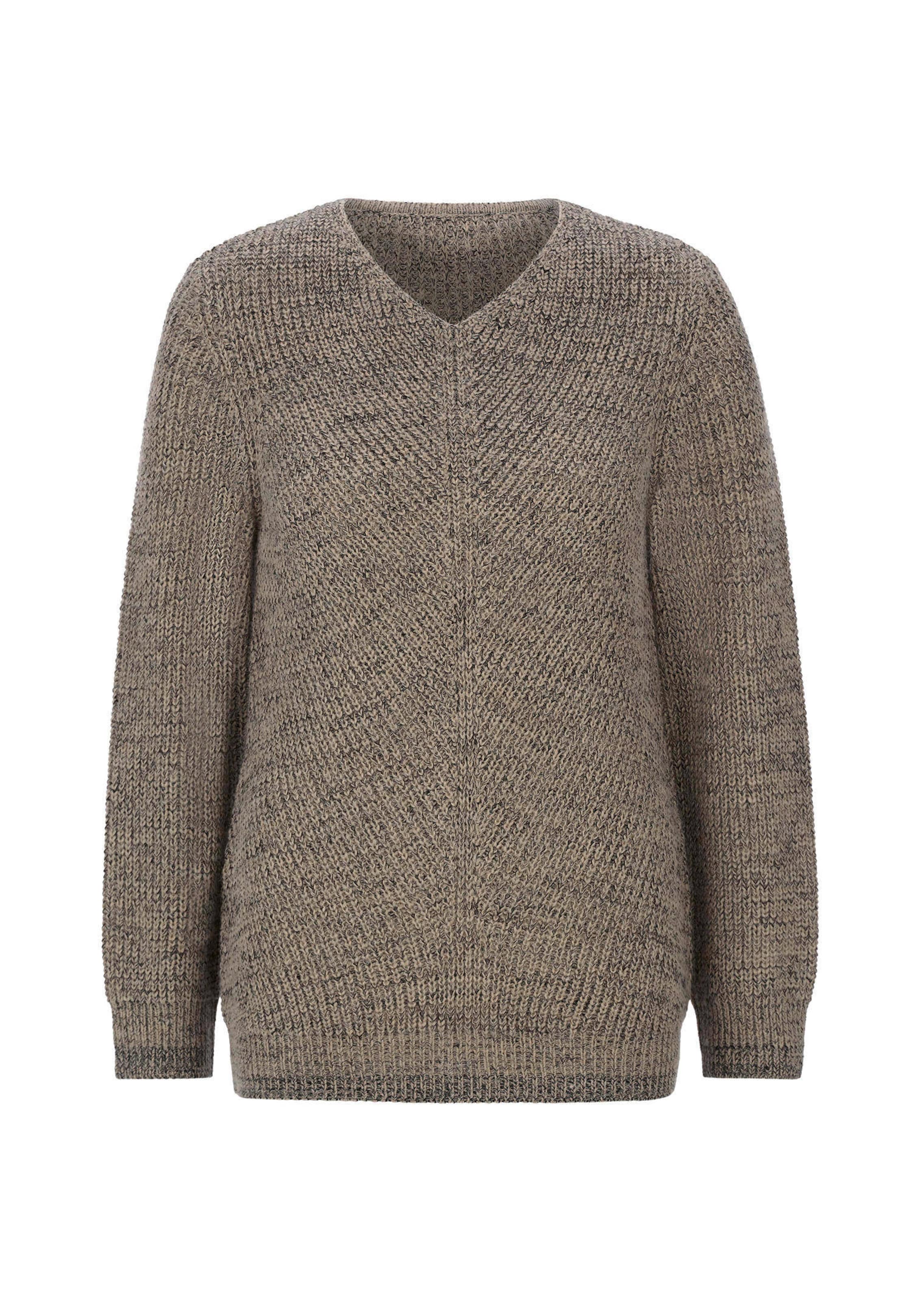 Strickpullover mit nahtlosem V-Ausschnitt