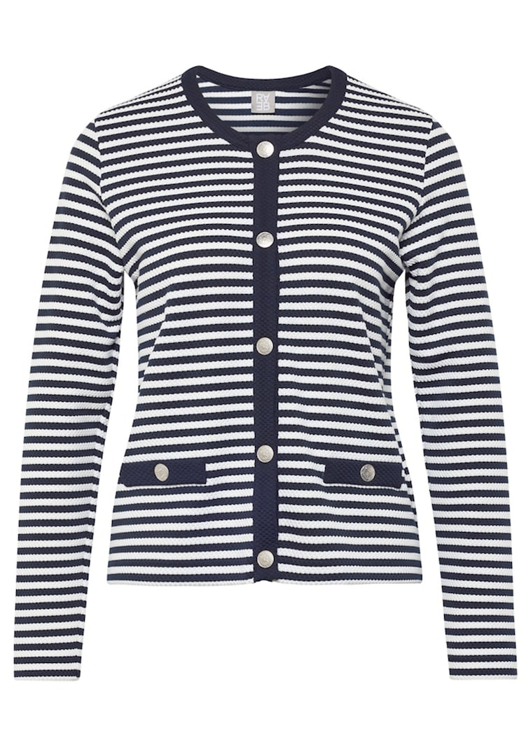 Shirtjacke aus Jersey mit Druckknöpfen