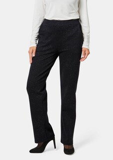 Comfortabel elastische broek met glitter thumbnail 1