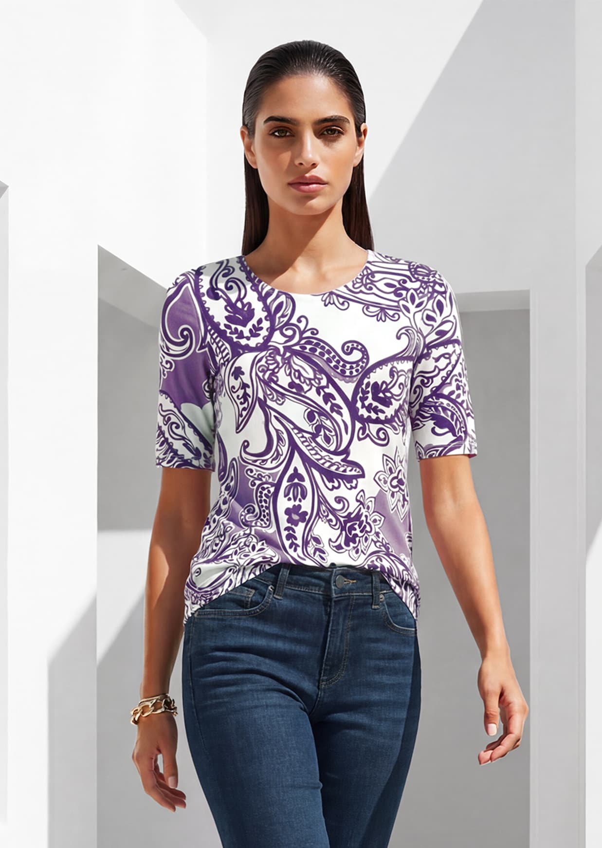 Shirt mit Paisley-Muster