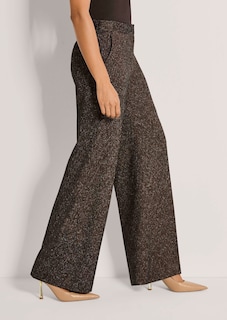 Weite Tweed-Hose mit Bügelfalten thumbnail 5
