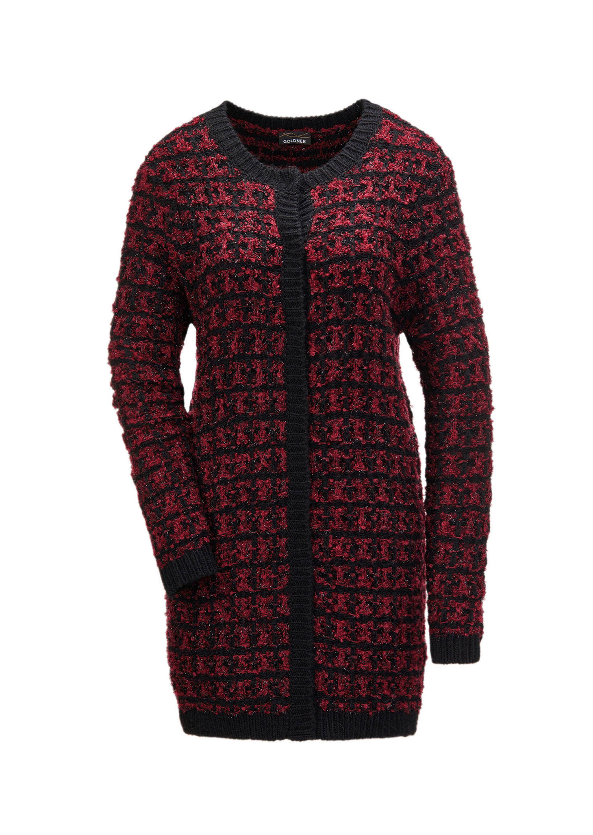 Schicker Strickcardigan mit Glanzgarnen