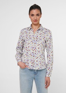 Kurze Boxy-Bluse mit Millefleurs-Print thumbnail 2