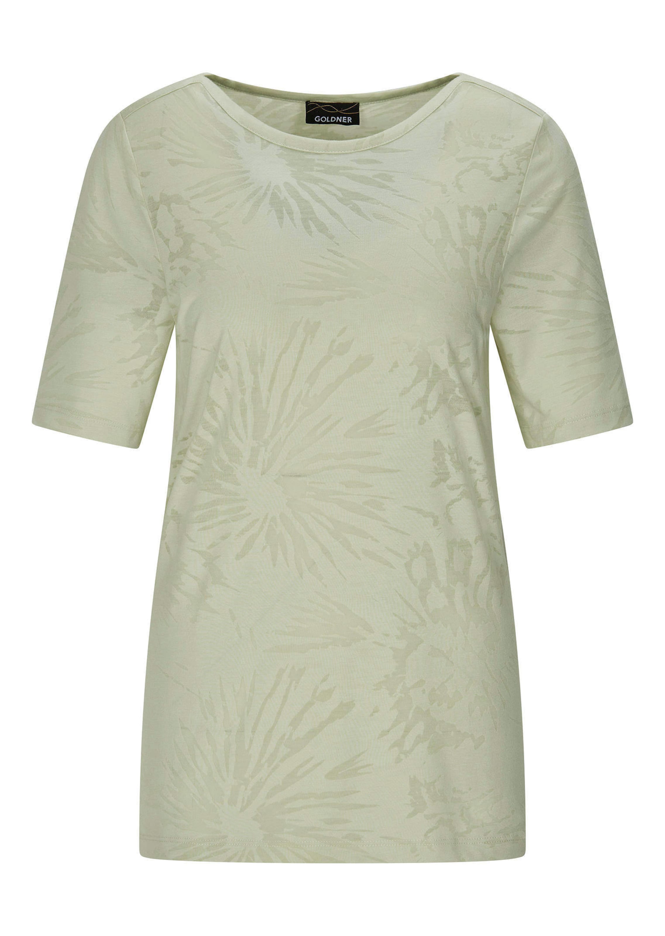 Shirt van etskant, met boothals