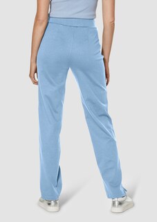 Lounge trousers with elegant satin stripes thumbnail 4
