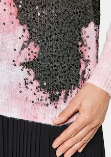 Pull avec imprimé et paillettes thumbnail 5