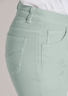 Jean slim cinq poches avec détails stras thumbnail 5