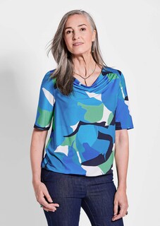 T-shirt imprimé avec encolure bénitier thumbnail 1
