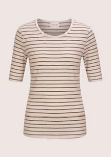 Leichtes Ringelshirt mit Halbarm thumbnail 7