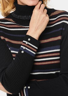 Figurschmeichelnder Rollkragenpullover mit Glanzgarn thumbnail 5