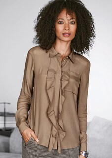 Blouse with frills at the front thumbnail 1
