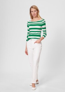 Striped shirt with boat neckline thumbnail 3