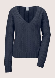 Kaschmir-Pullover mit V-Ausschnitt thumbnail 7